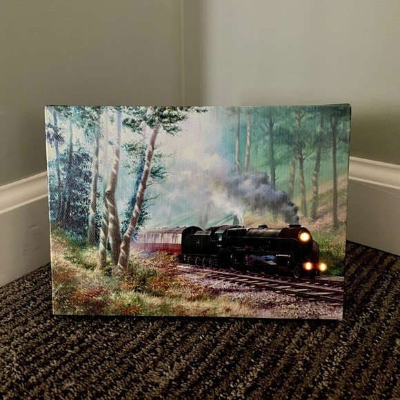 Train Woods Forest Timer Light Art Decor Gift - Picture 2 of 4